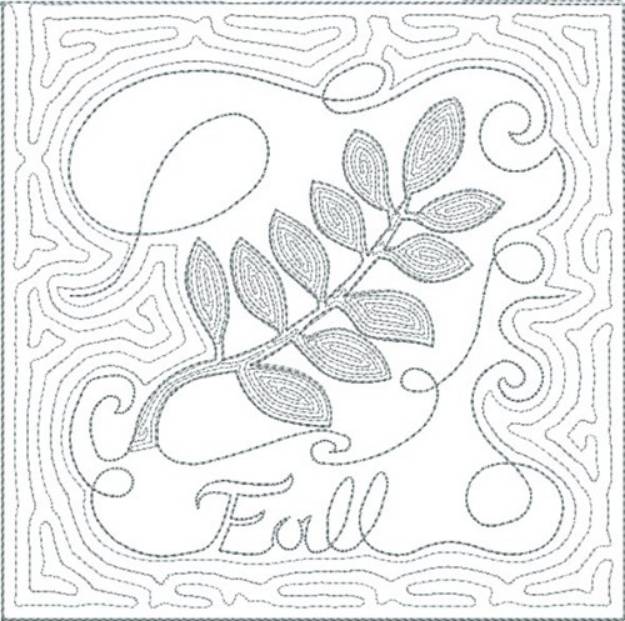 Ith Fall Quilt Block Machine Embroidery Design Embroidery Library