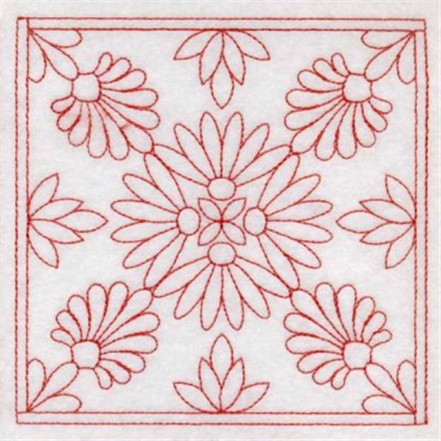 Redwork Square Machine Embroidery Design Embroidery Library At