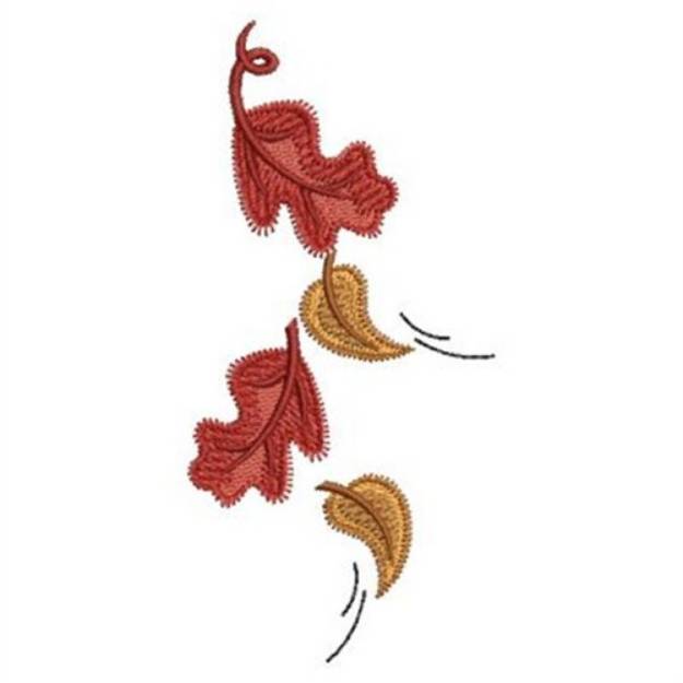 Blowing Fall Leaves Machine Embroidery Design Embroidery Library At