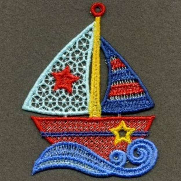 Fsl Sailboat Machine Embroidery Design Embroidery Library At