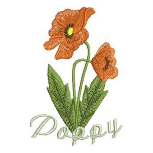 Poppy Flower Machine Embroidery Design Embroidery Library At