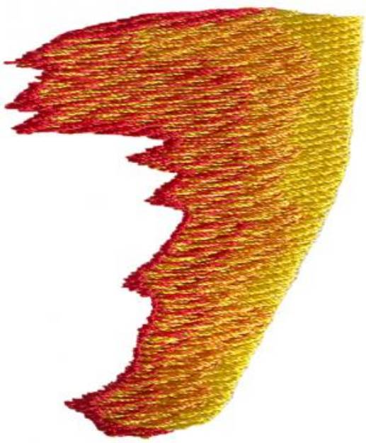 Picture of Flame 7 Machine Embroidery Design