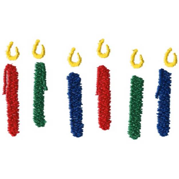 Picture of Abstract Candles Machine Embroidery Design