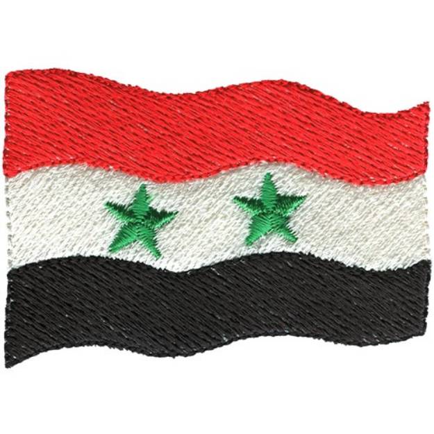 Picture of Syria Flag Machine Embroidery Design