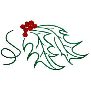 Picture of Holly Berries Machine Embroidery Design