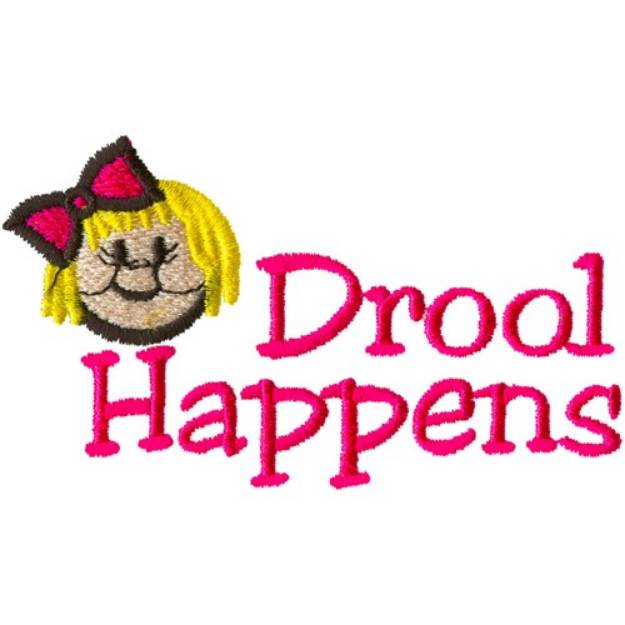 Picture of Drool Happens Machine Embroidery Design