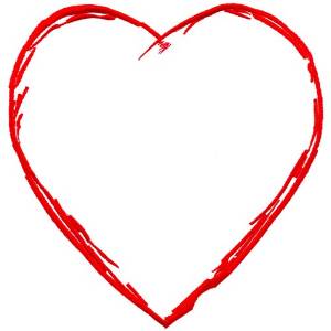 Picture of Scribble Heart Machine Embroidery Design