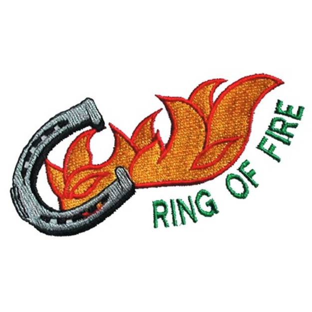 Picture of Ring of Fire Machine Embroidery Design