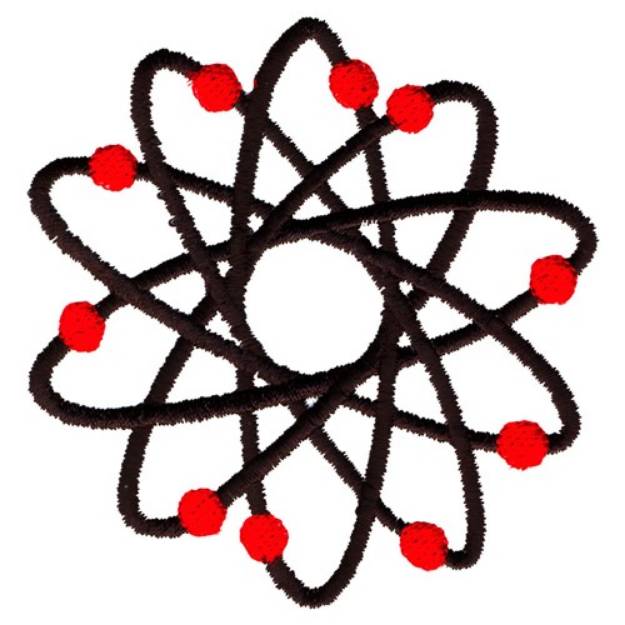 Picture of Atom Machine Embroidery Design