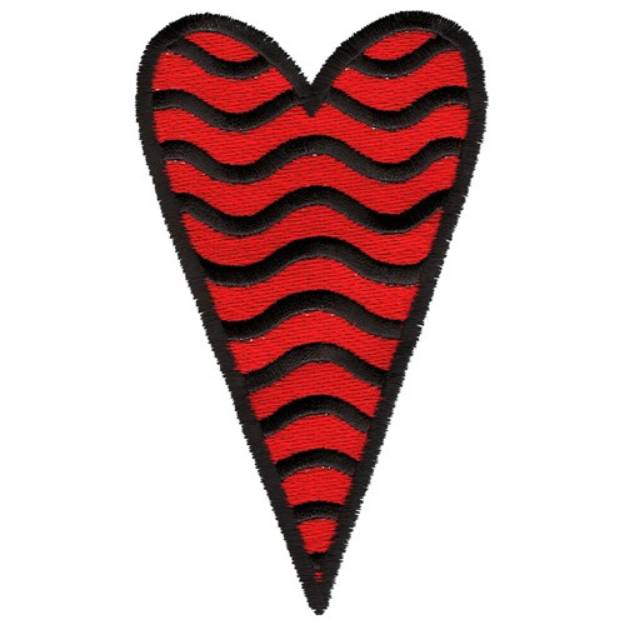 Picture of Funky Heart Machine Embroidery Design