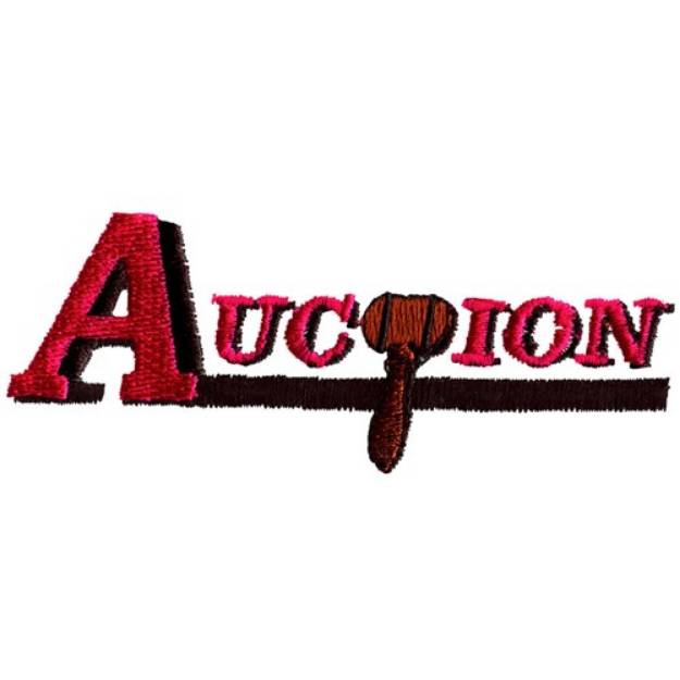 Picture of Auction Machine Embroidery Design