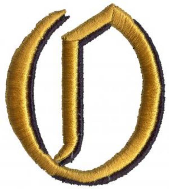 Picture of Old English O Machine Embroidery Design