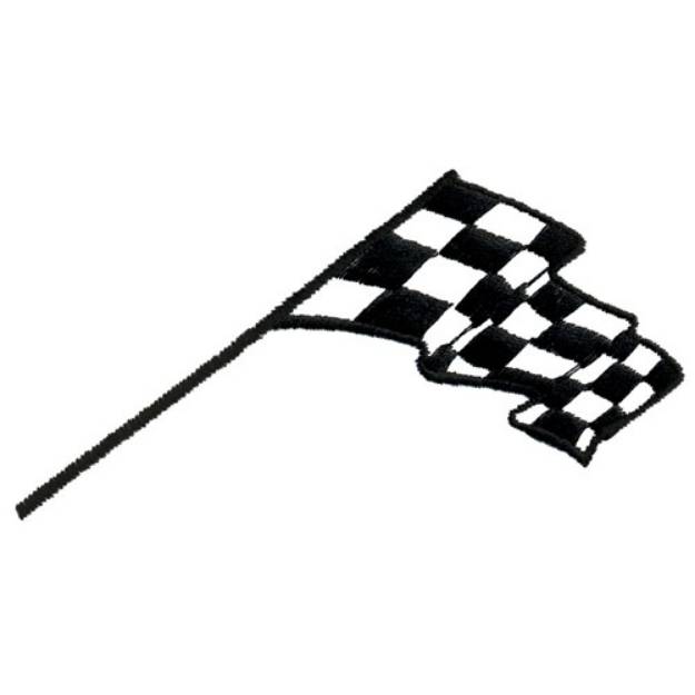 Picture of Checkered Racing Flag Machine Embroidery Design