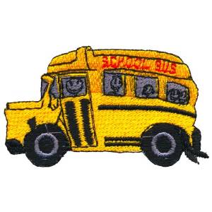 Picture of School Bus Machine Embroidery Design