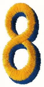 Picture of Two Color 8 Machine Embroidery Design