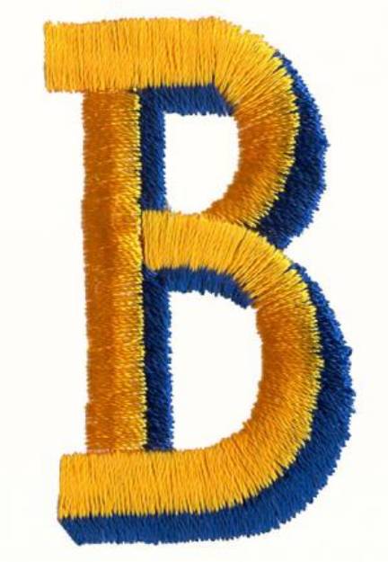 Picture of Two Color B Machine Embroidery Design