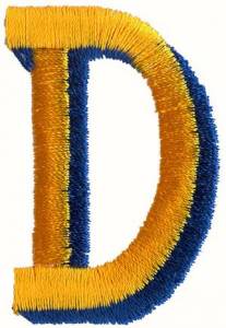 Picture of Two Color D Machine Embroidery Design