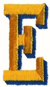 Picture of Two Color E Machine Embroidery Design