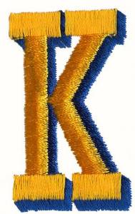 Picture of Two Color K Machine Embroidery Design