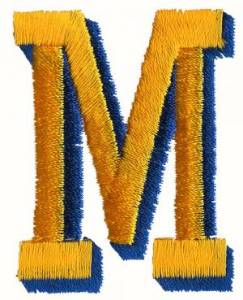 Picture of Two Color M Machine Embroidery Design