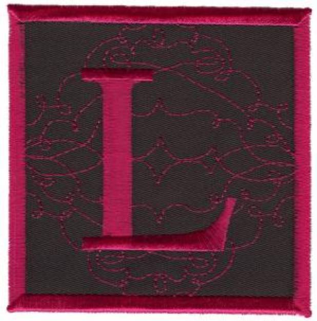 Picture of Square Applique L Machine Embroidery Design