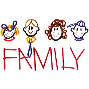 Picture of Stick Family Machine Embroidery Design