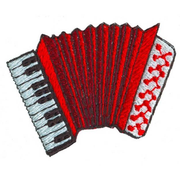 Picture of Accordion Machine Embroidery Design