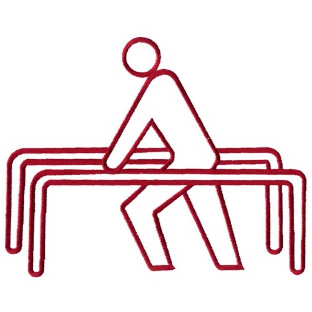 Picture of Physical Therapy Outline Machine Embroidery Design