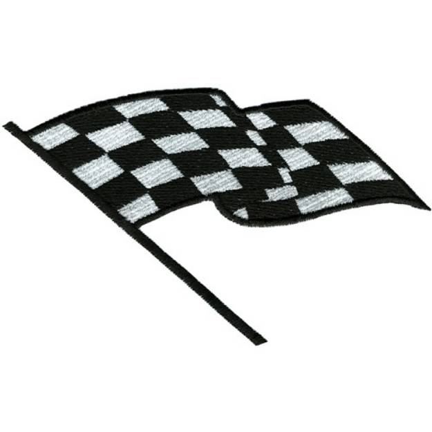 Picture of Checkered Flag Machine Embroidery Design