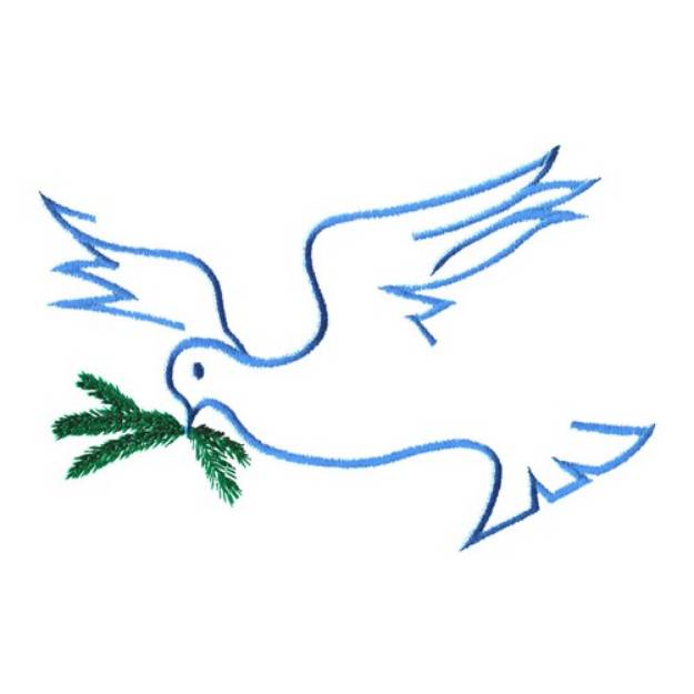 Picture of Christmas Dove Machine Embroidery Design