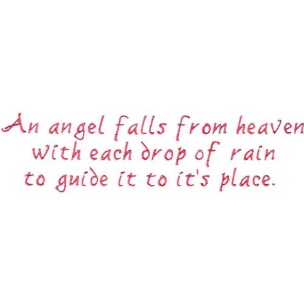 Picture of Angel Falls Machine Embroidery Design