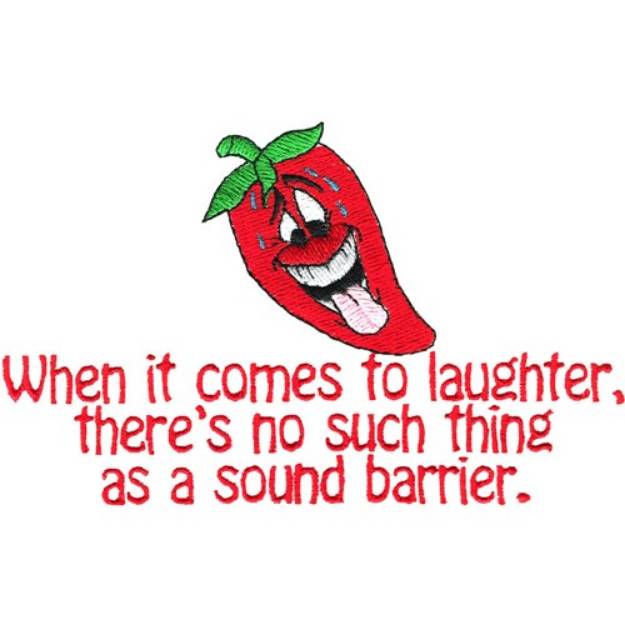 Picture of Laughter Barrier Machine Embroidery Design