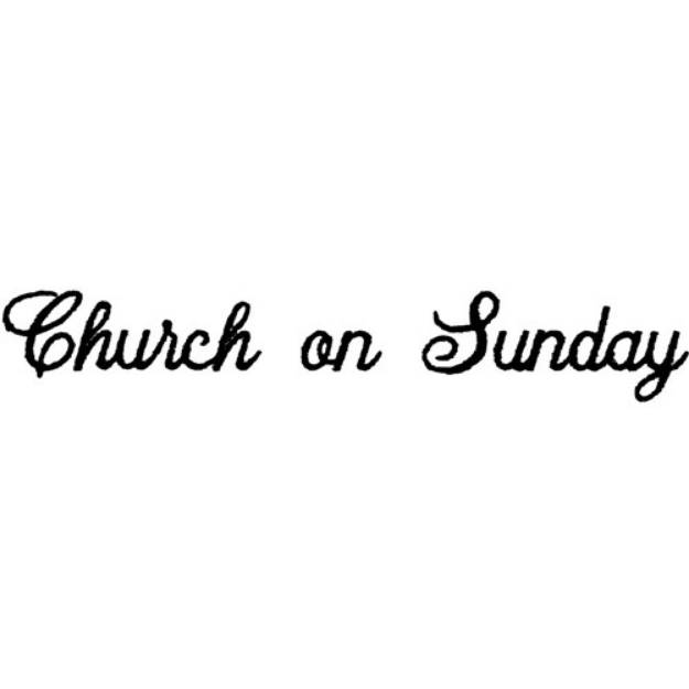 Picture of Sunday Church Machine Embroidery Design