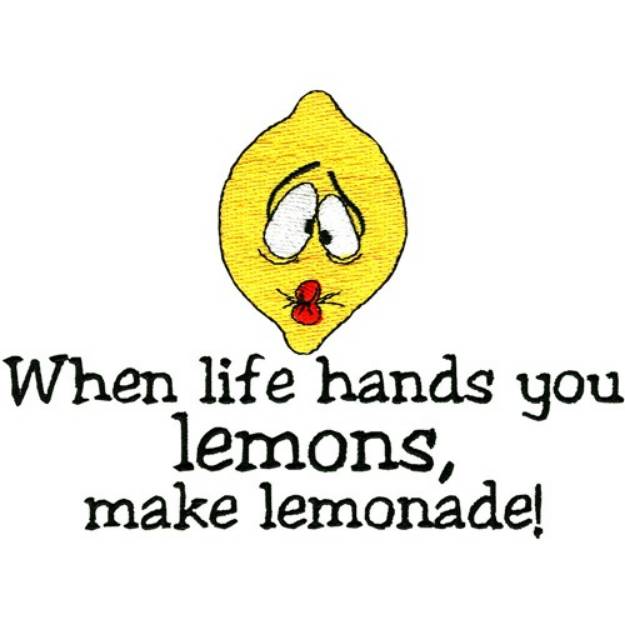 Picture of Make Lemonade Machine Embroidery Design