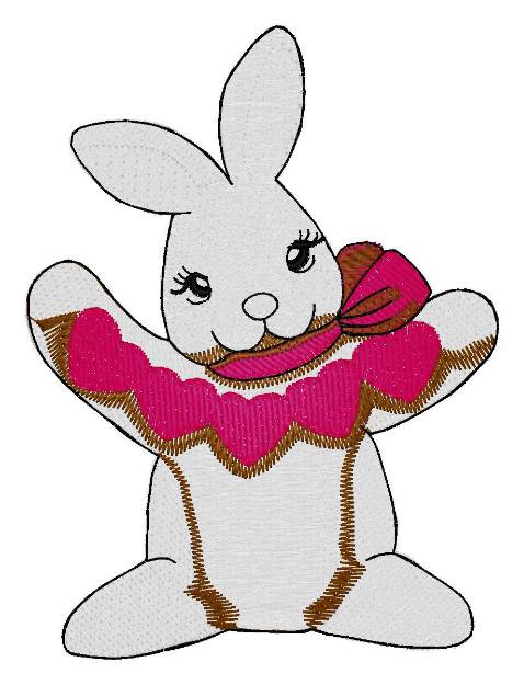 Picture of Rabbit Machine Embroidery Design