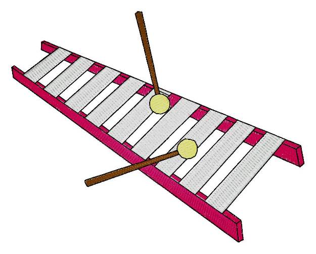 Picture of Xylophone Machine Embroidery Design