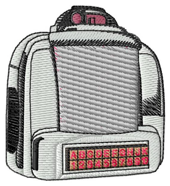 Picture of Tabletop Jukebox Machine Embroidery Design