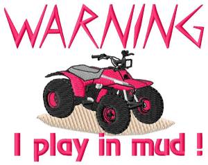 Picture of Warning Machine Embroidery Design