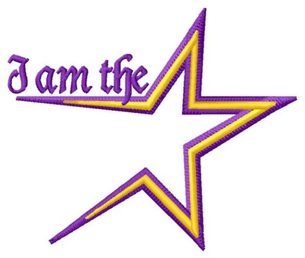 Picture of I am the Star Machine Embroidery Design