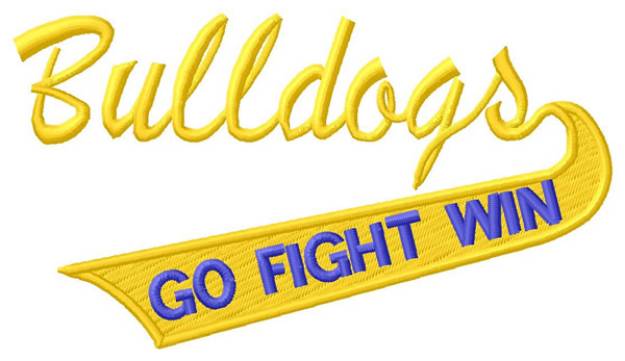 Picture of Go, Fight, Win Machine Embroidery Design