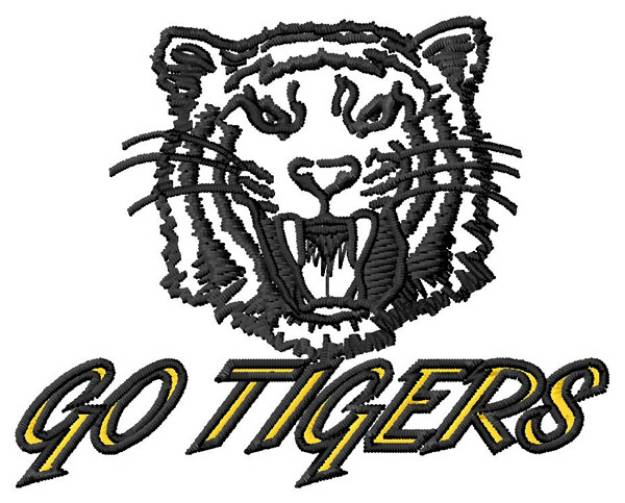 Picture of Go Tigers Machine Embroidery Design