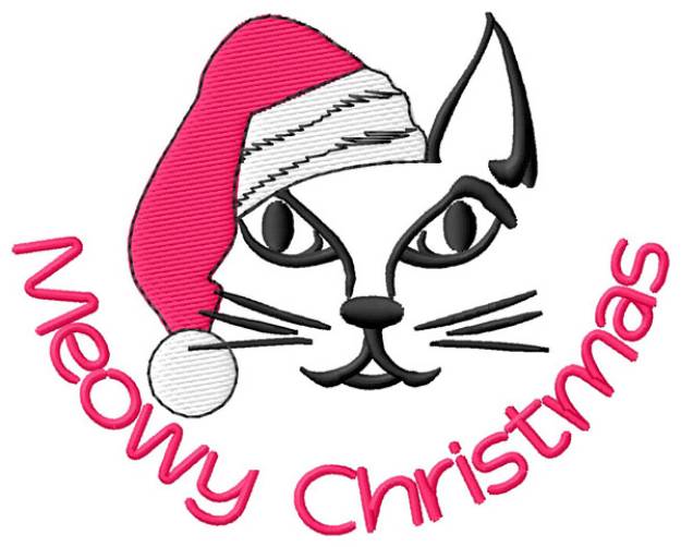 Picture of Meowy Christmas Machine Embroidery Design