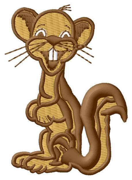 Picture of Squirrel Machine Embroidery Design