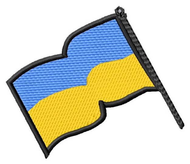 Picture of Ukrainian Flag Machine Embroidery Design