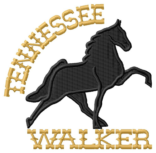 Tennessee Walker Machine Embroidery Design