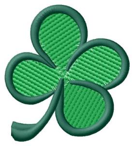 Picture of Light Fill 4-Leaf Clover Machine Embroidery Design