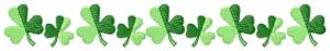 Picture of Shamrock Border Machine Embroidery Design