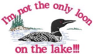 Picture of Loon on the Lake Machine Embroidery Design