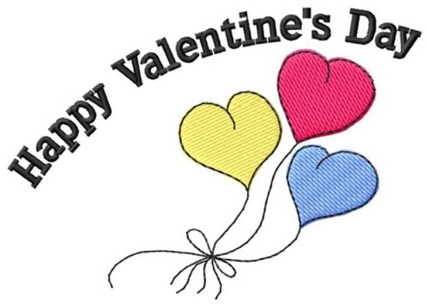 Picture of Happy Valentines Day Machine Embroidery Design