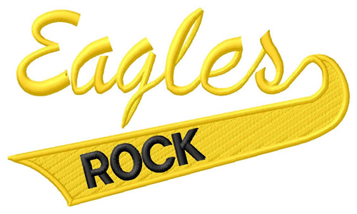 Eagles Rock Machine Embroidery Design